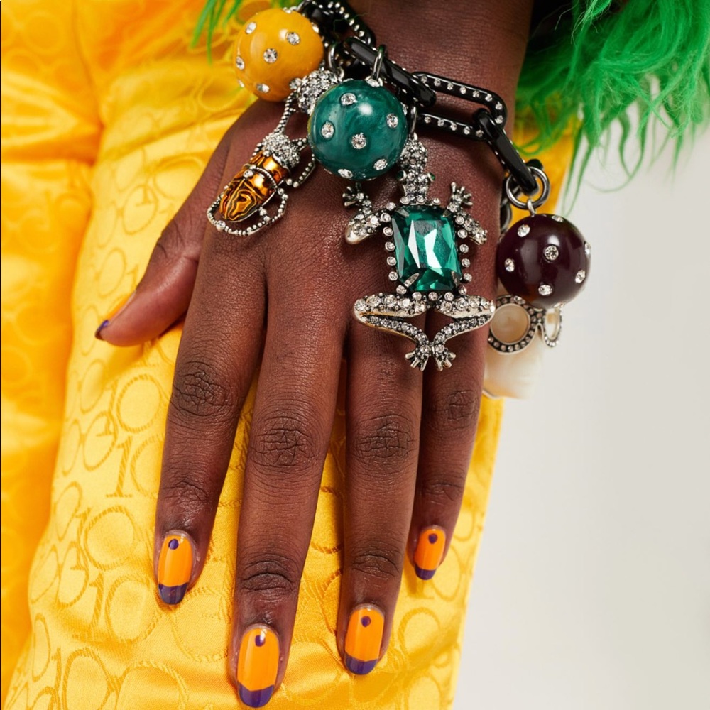 Iris Apfel X H&M limited edition charm bracelet